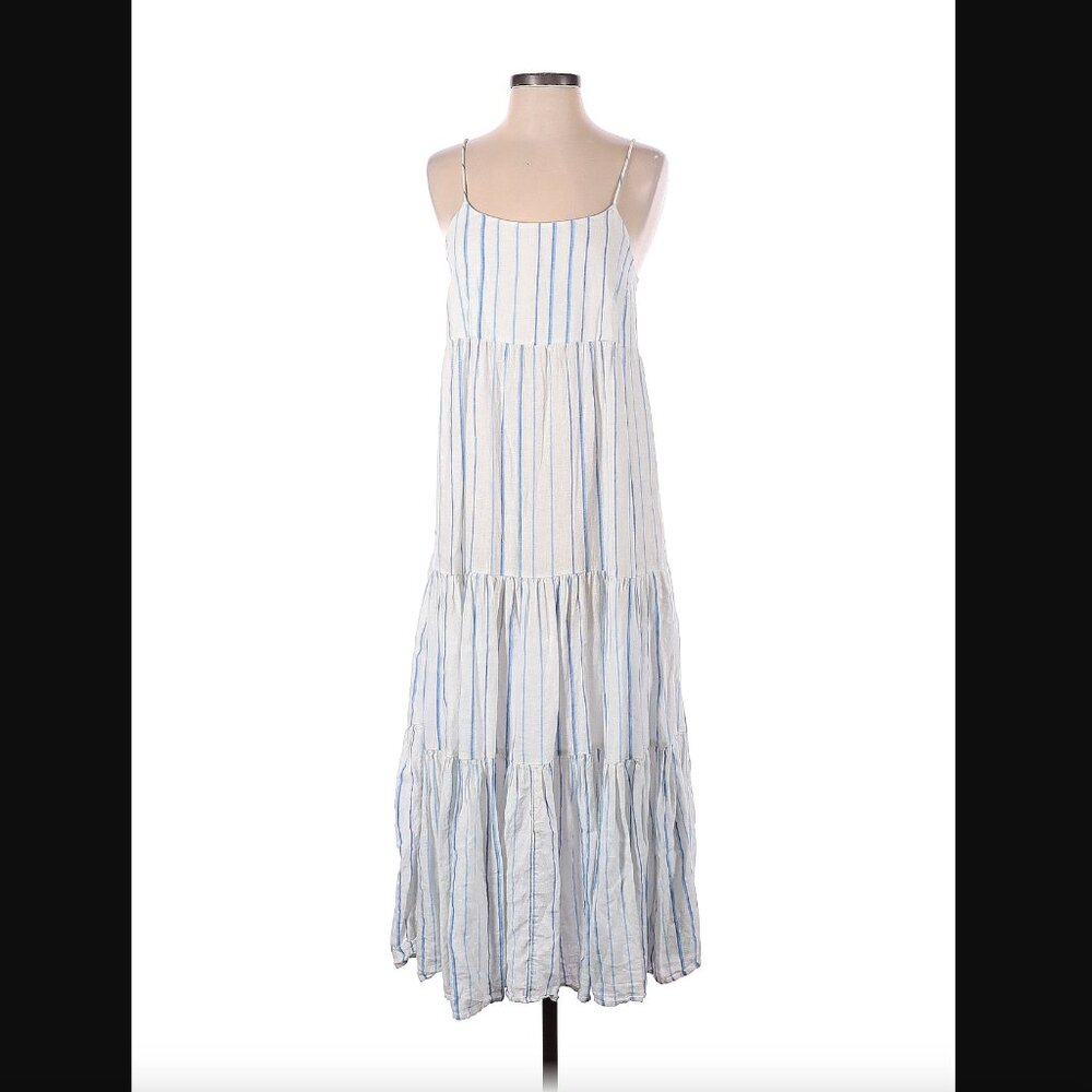 Madewell 100% Linen Maxi Dress Size 4